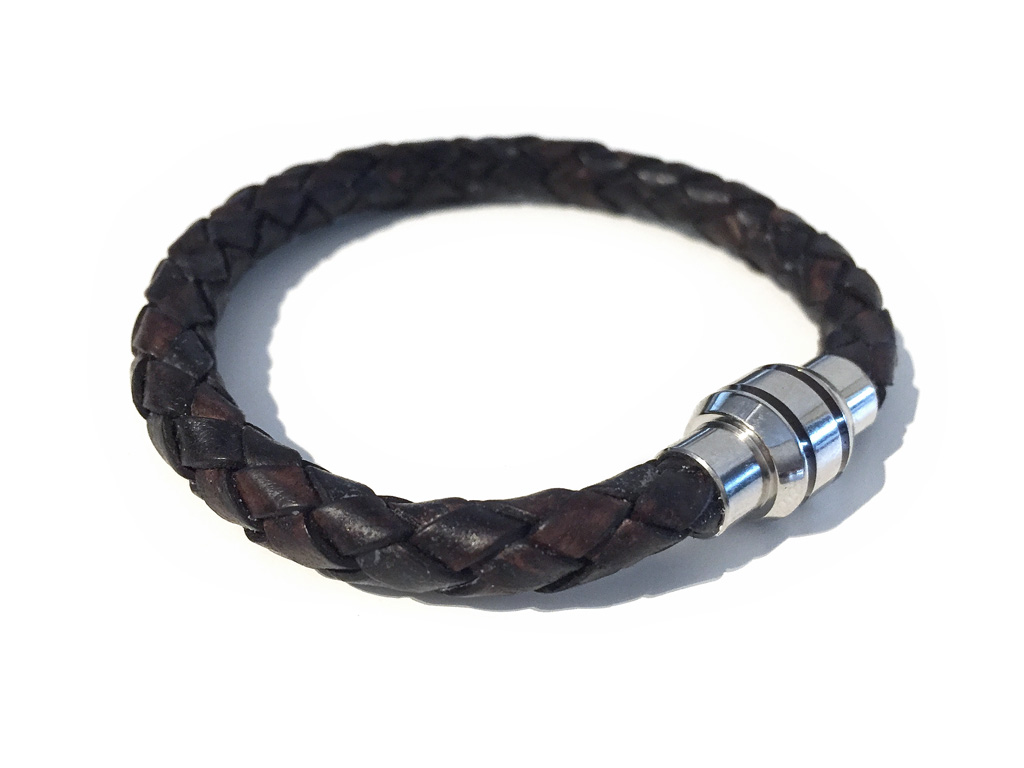 anke decker_Armband men brown steel